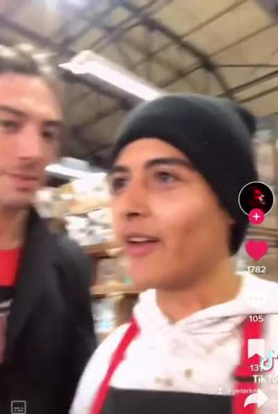 Man asks Ezra Miller for a photograph and Ezra Miller suggests knocking him out “to not feel panic”