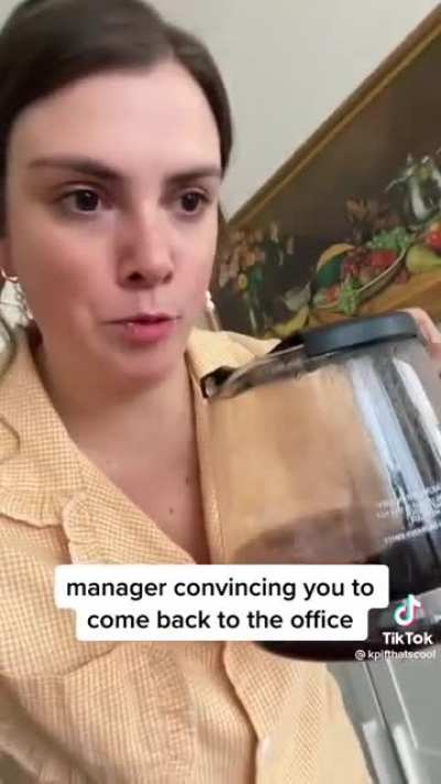 Trying to convince you to come back to the office