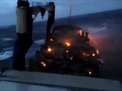 To transport cars via sea on an open deck.
