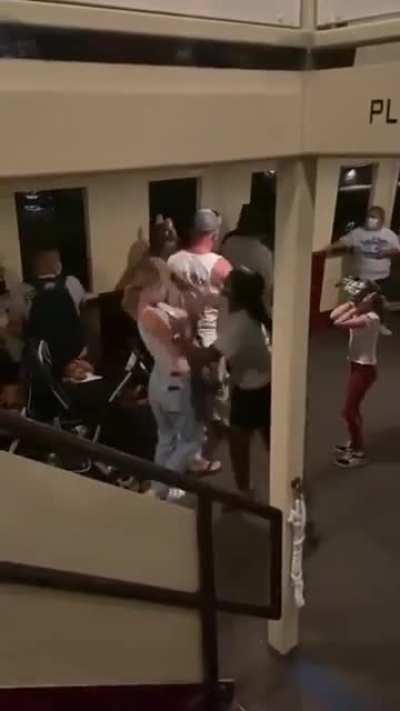 Fight on Disney World Magic Kingdom ferry boat