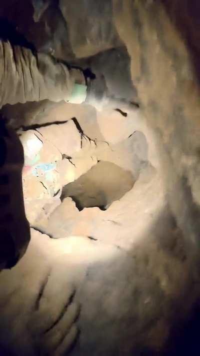 Free climbing an old Silver Mine shaft