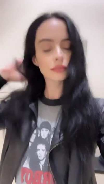Krysten in a Leather Jacket