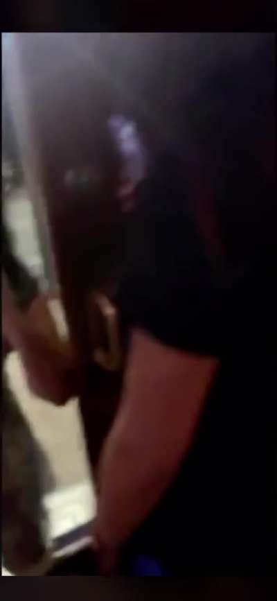 Crazy drunk Karen rampage. Probably alcohol?