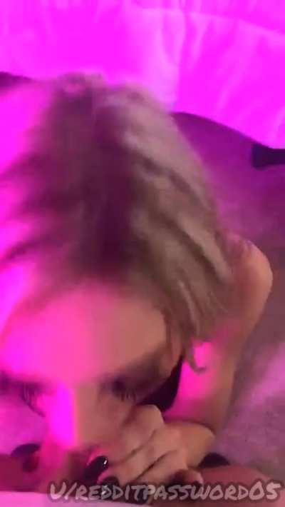 Kali Roses Deepthroating 10 Inch Cock And Swallowing
