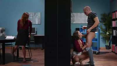 Librarian Adriana Chechik maintains law & order in the library