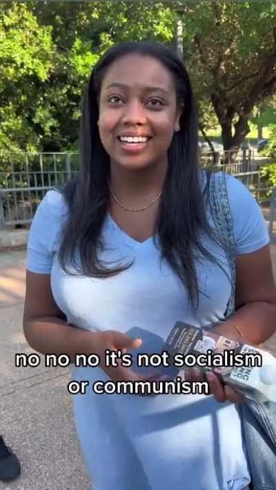 Lady can’t understand how advertising works