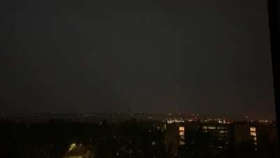 Lightning and thunder view from my room