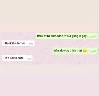 Ngl james is kinda cute
