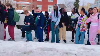Rochester, NY Creepy ICE Supporter Tel Students “Don’t Protest” -They Chant “Get ICE Out” Louder