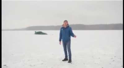 Driving on a frozen lake