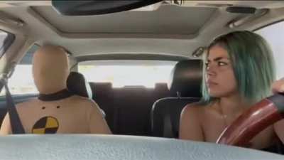 to take daughter on her first driving lesson