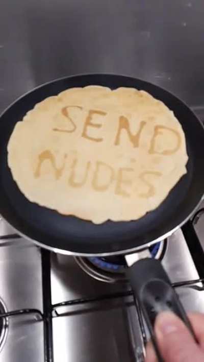 Perfect pancake toss