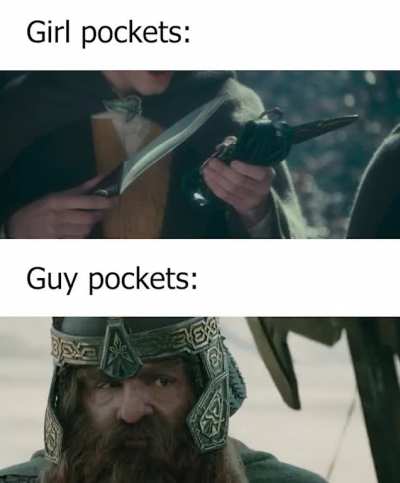 What's in his pocketses?