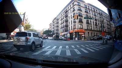 NYC [OC] What red light? A$$hole was behind me, cut around me into the left only lane, and blew through the red light.