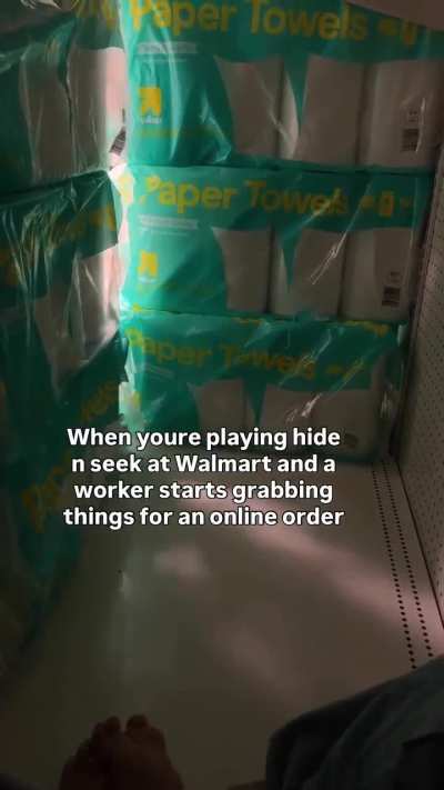 Hide and seek at walmart