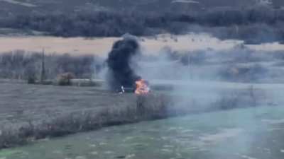 Russian Mi-8 helicopter shot down by Ukrainian 54th Mechanized Brigade