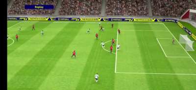 Scored this one touch goal..