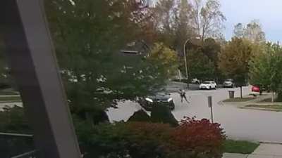 [OC][Canada] Security cam footage of my accident