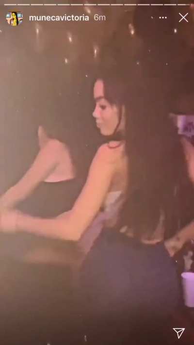 Her dancing while her titties coming out her shirt