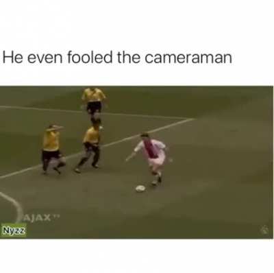 He even fooled the cameraman