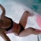 Surfing inside the barrel of a wave