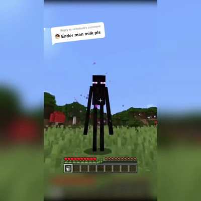 The endermans don't have an udder, where did the milk come from?