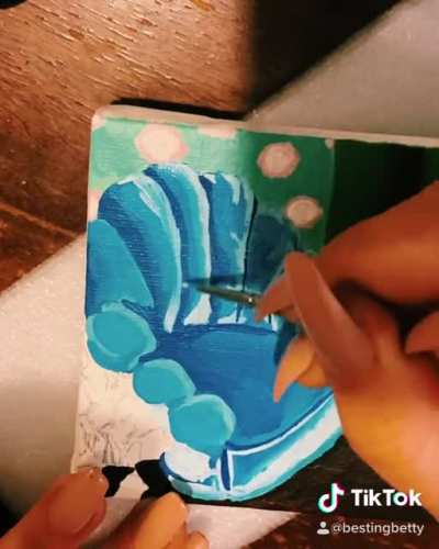 Last one for y’all: teeny tiny paintings of cozy places #4