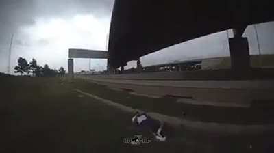 On the ground! Oh, wait...