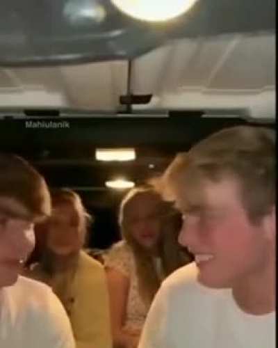 They're in that car