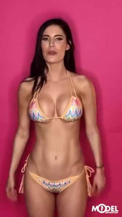 Colourful bikini