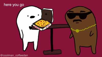 racist pizza