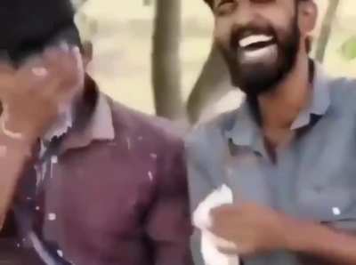 Facial with milk