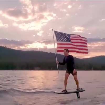 Facebook's Zuckerberg on July 4th. Not a deepfake, but real.