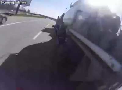 Riding bicycles on the highway