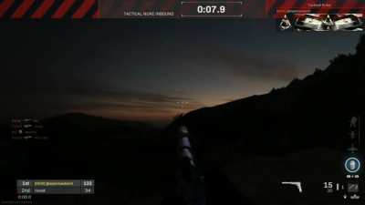 Calling in a nuke while watching the sunset