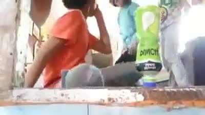 Impressive bottle flipping