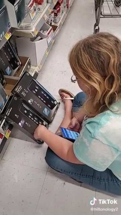 Drunk, on the floor in Walmart, bitching about surge protectors.