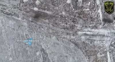 Failed russian attack on abandoned ukrainian position. 8 armored machines lost.