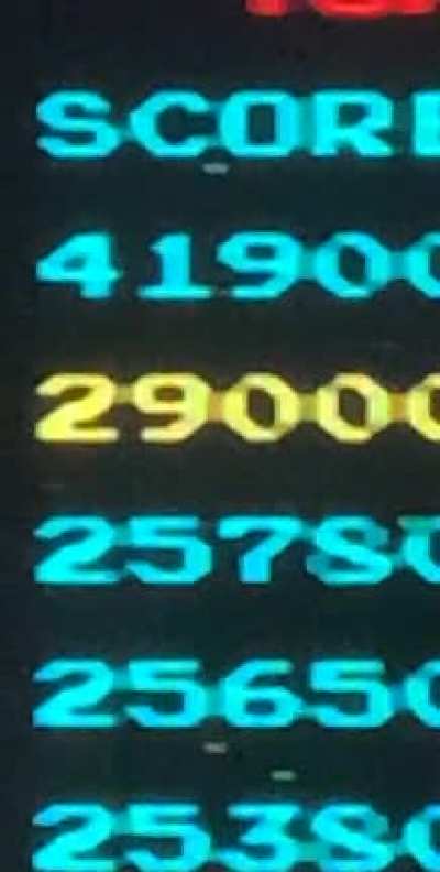 The most frustrating Galaga high score