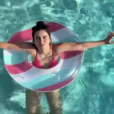 In the pool