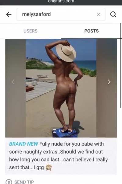 For the peeps who think that one post was “fake<wbr>”…she<wbr>’s had bare butt shots for half a year. 