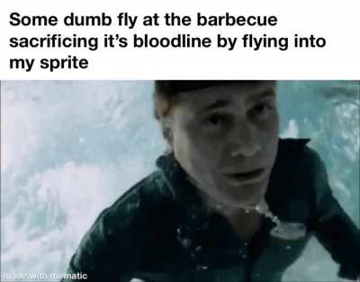 The sprite isn’t even fizzy anymore why’d get try and take a sip