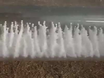 Styrofoam reacting to different sound frequencies