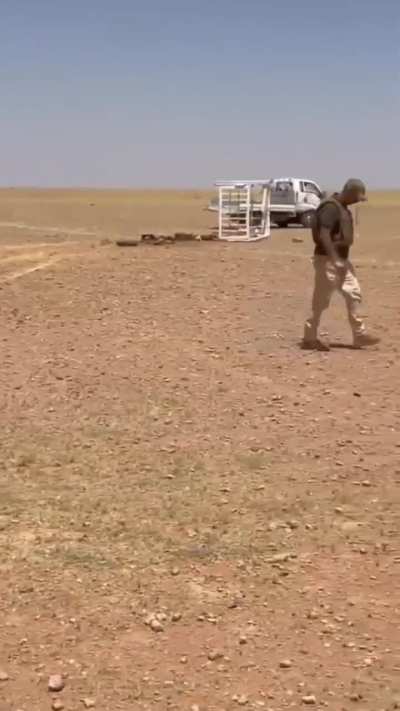 Iraqi special tactical regiment chase 4 isis fighters and kill them in their vehicle while heading to their cave in Anbar desert, the militants attacked a checkpoint earlier to the pursuit and managed to kill one of the troops but as soon as they escaped 
