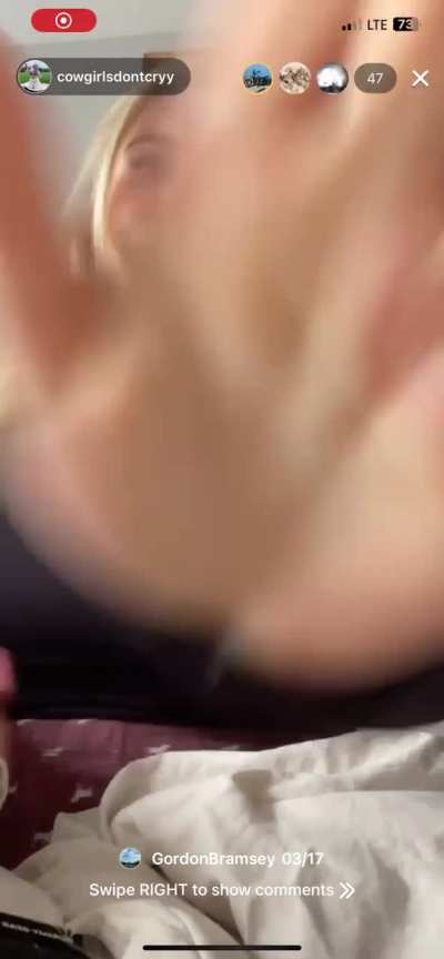 cowgi<wbr>rlsdo<wbr>ntcry<wbr>y shows the GOODS 🍒 on her latest live on CLAPPER