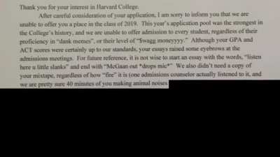 Thank you for your interest in Harvard College