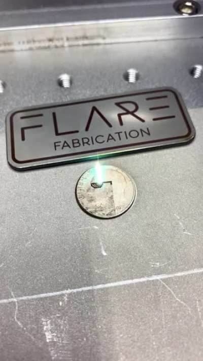 Laser cleaning a dirty dime