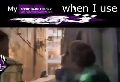 Stop, stop what you are doing right now. Now think about this, look back on all of your previous games and try to remember, how many times could you have made it to the pallet if only you had Dark Theory? The amount of games that could have been saved but
