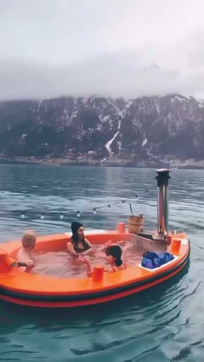 Switzerland has mini jacuzzi boats