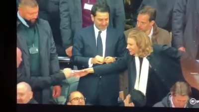 to give a handshake
